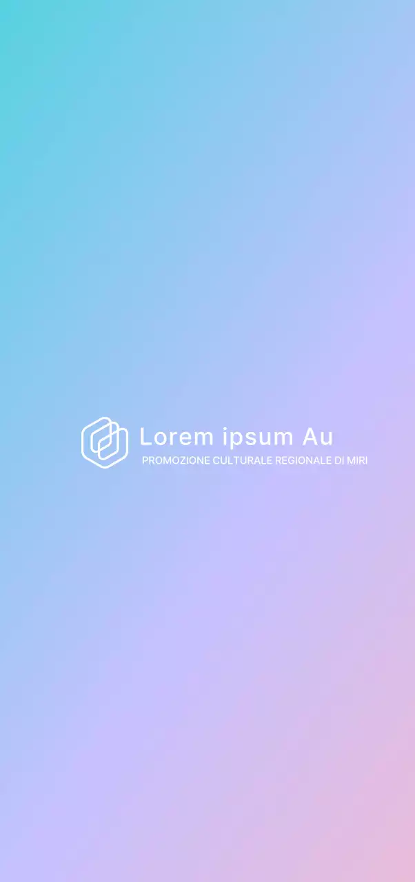 Promuovere un festival istituzionale con uno sfondo sfumato di blu e viola.