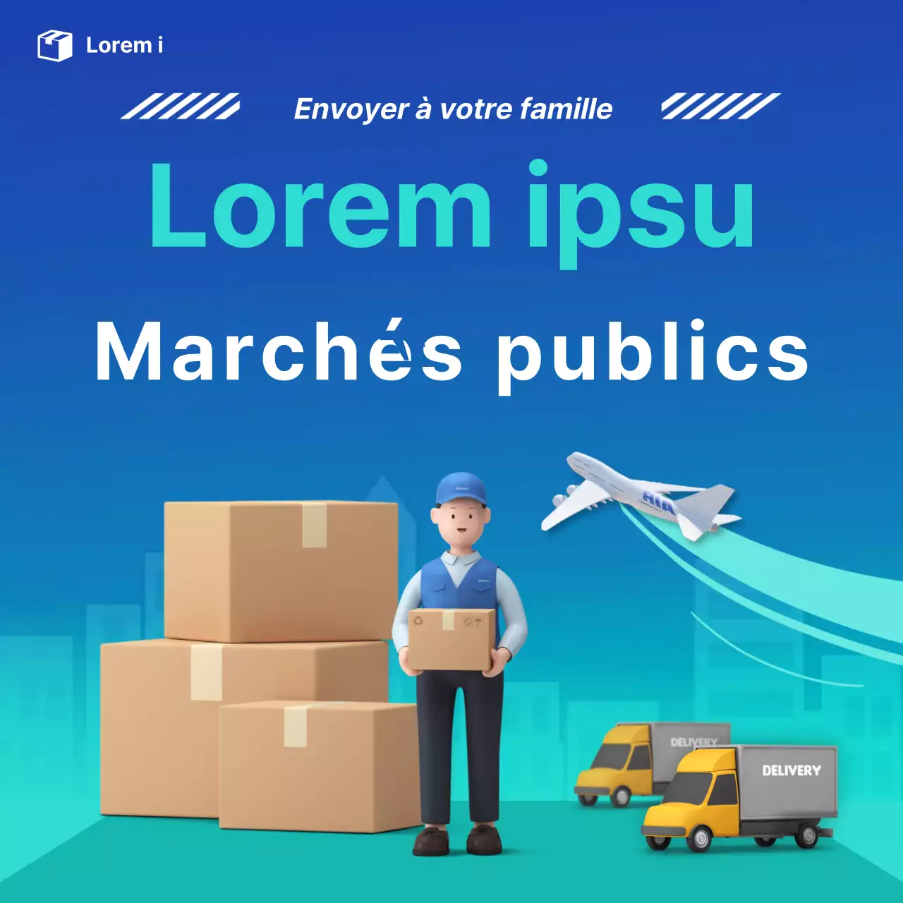 Promouvoir les achats à l'étranger en bleu