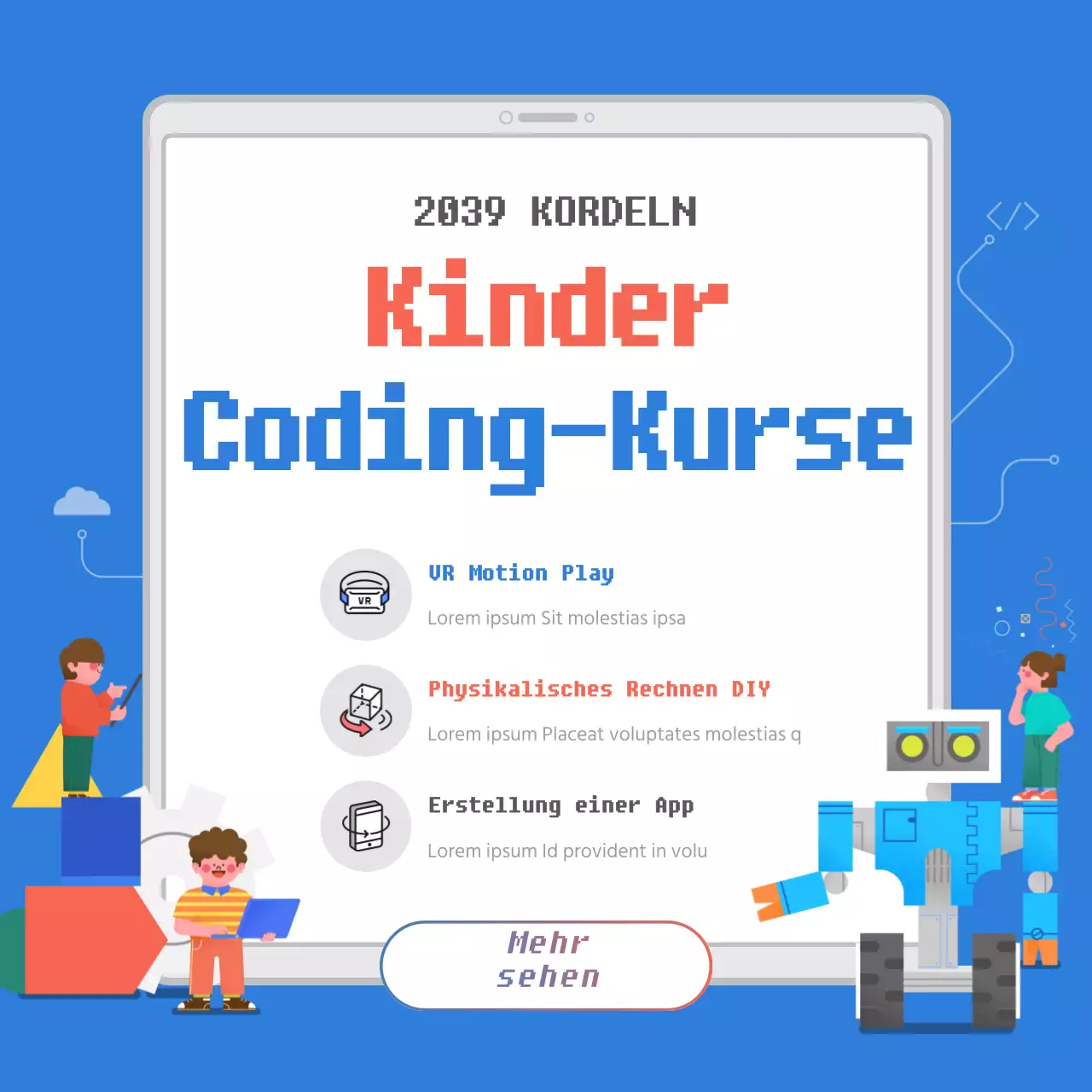 Programmierkurse für Kinder