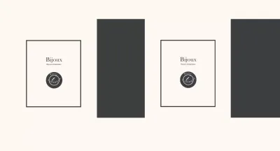 Beige Black Modern Jewellery Shop