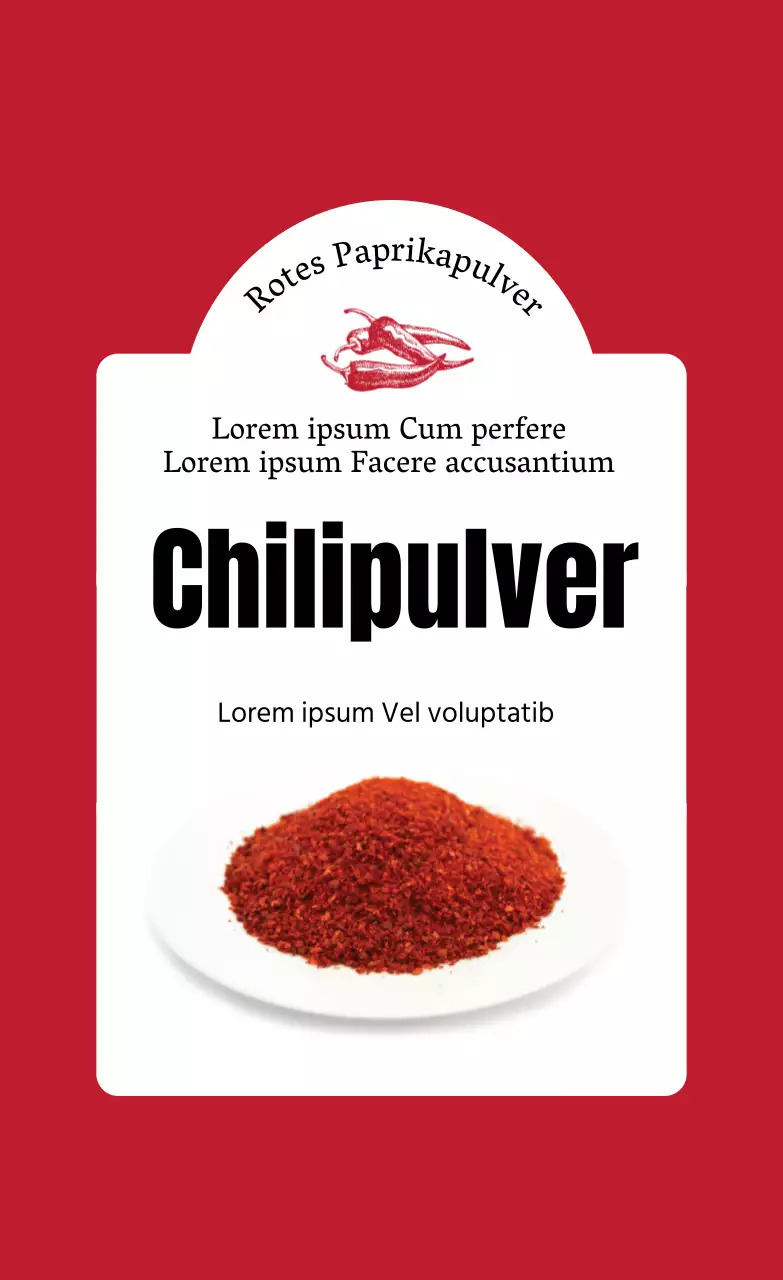  Rote Fotoillustration Lebensmitteletikett