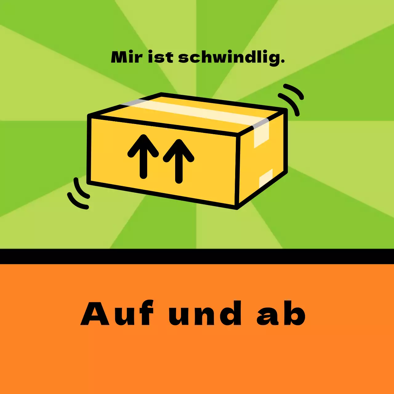 Quadratischer Aufkleber für den Versand