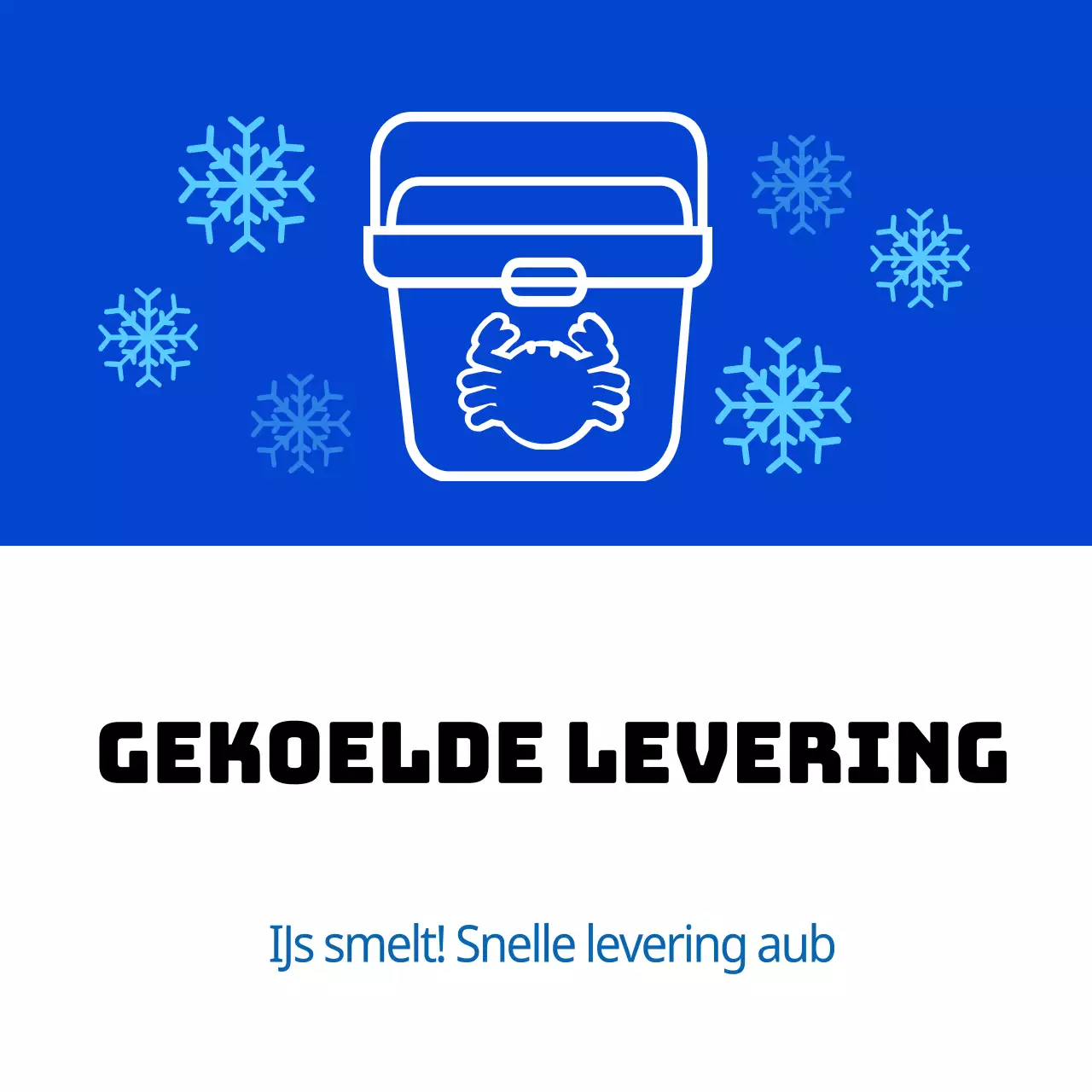Levering van gekoelde zeevruchten