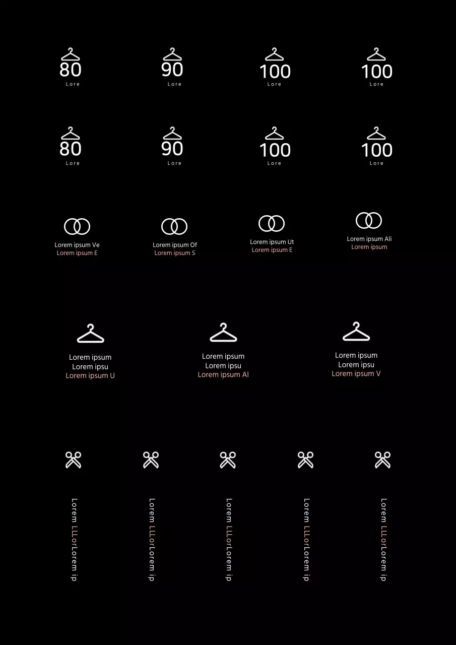 Einfache schwarze Kleidung Größe Abdichtung Aufkleber freihändig Aufkleber