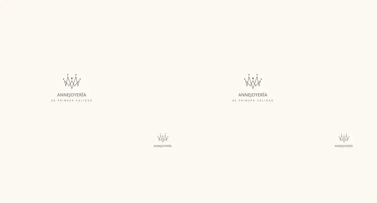 Marfil líneas simples logotipo joyería