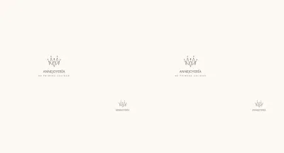 Marfil líneas simples logotipo joyería