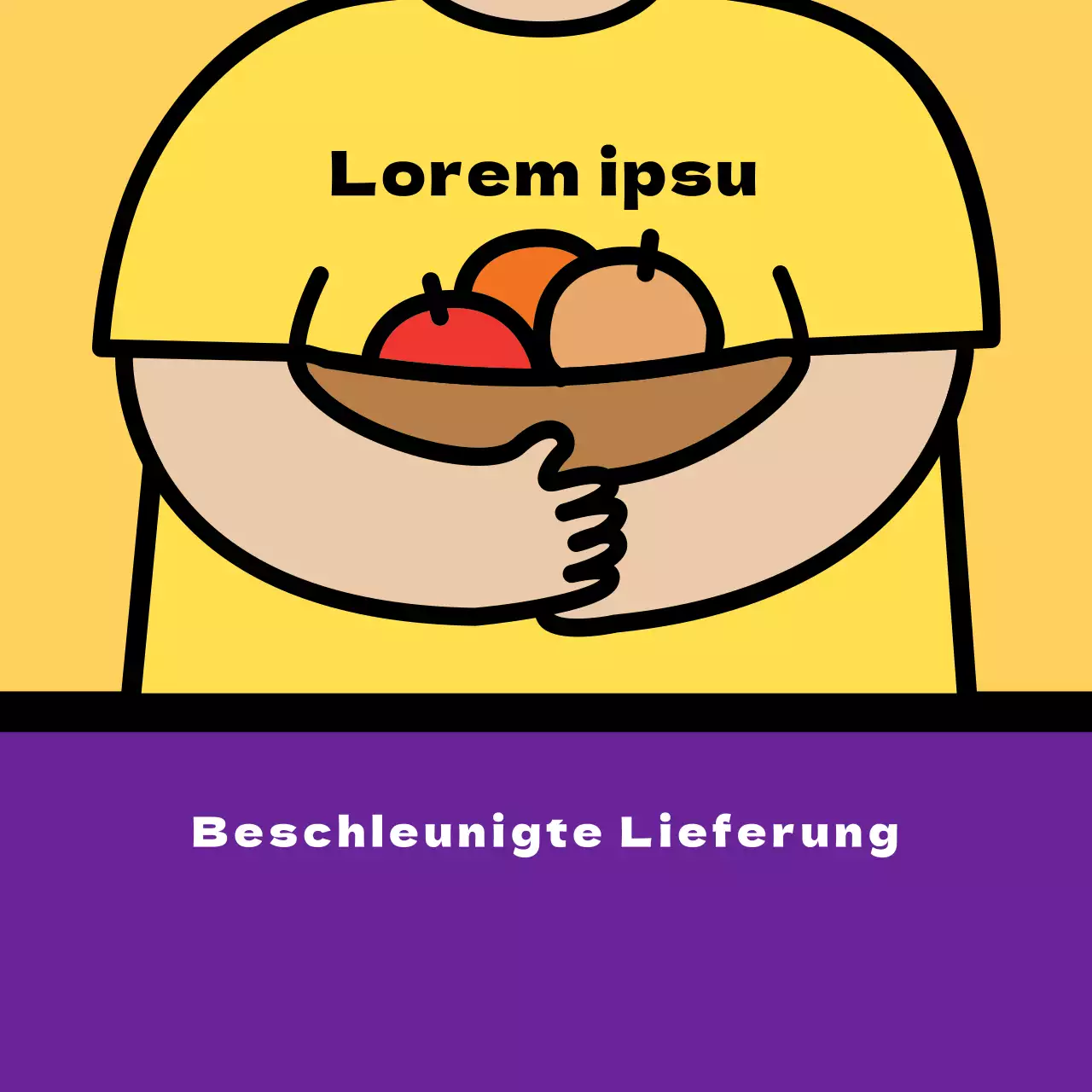 Quadratischer Aufkleber für den Versand