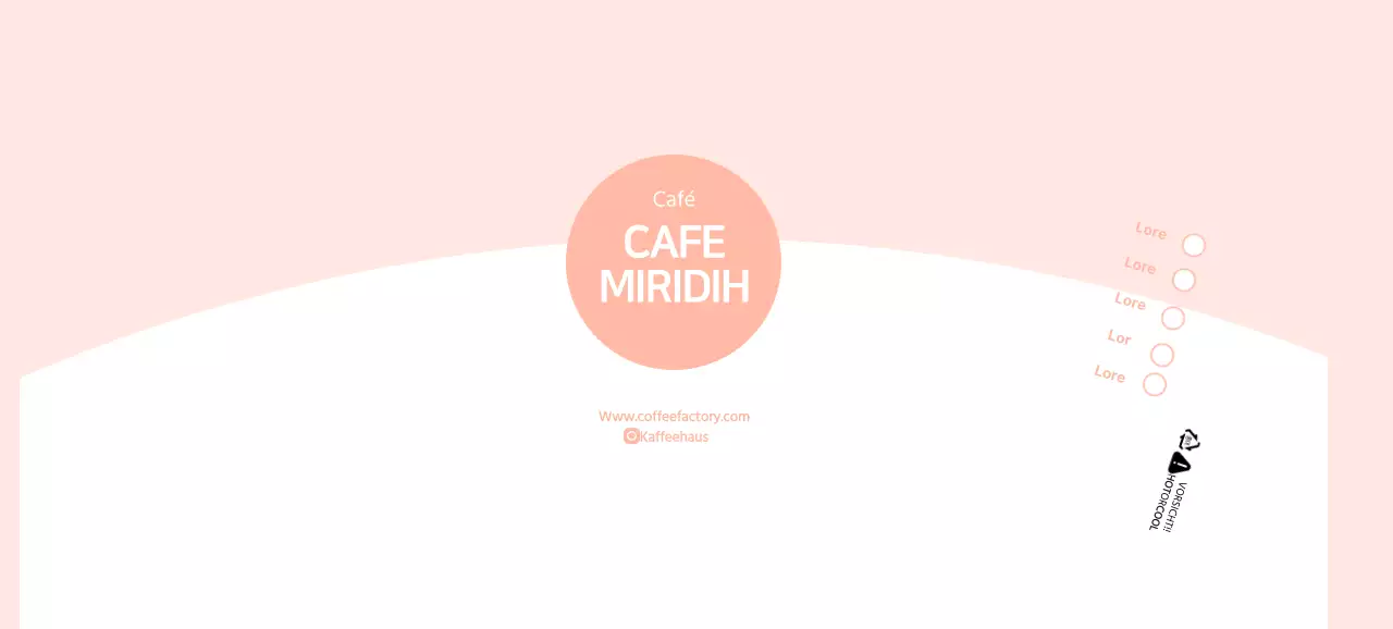 Einfache rosa Café-Pappbecher