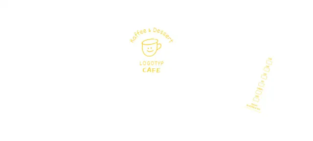 Weiß-gelbe handgezeichnete Illustration