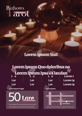 Promociona tu tienda de tarot con místicas fotos moradas