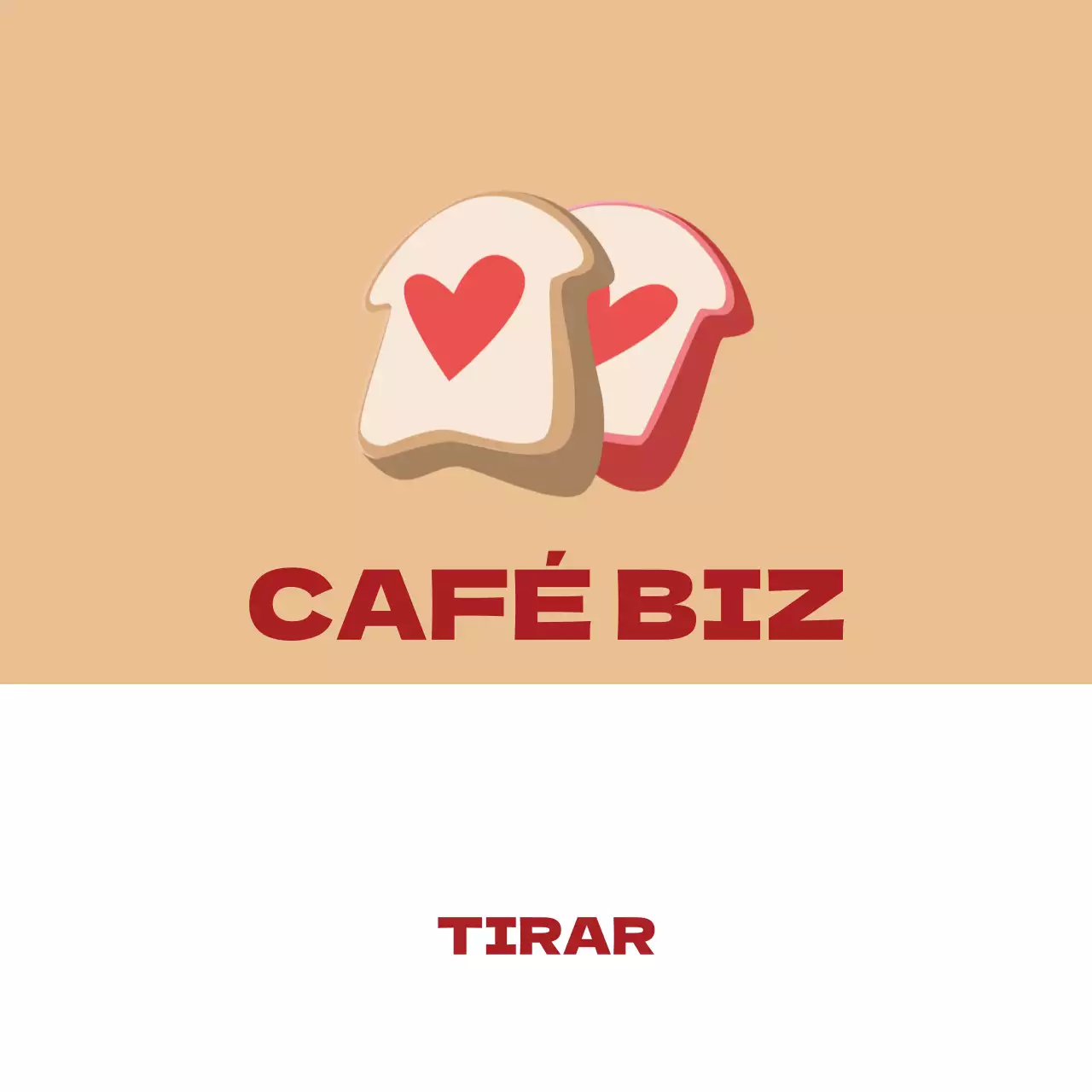 Café de ilustração simples bege