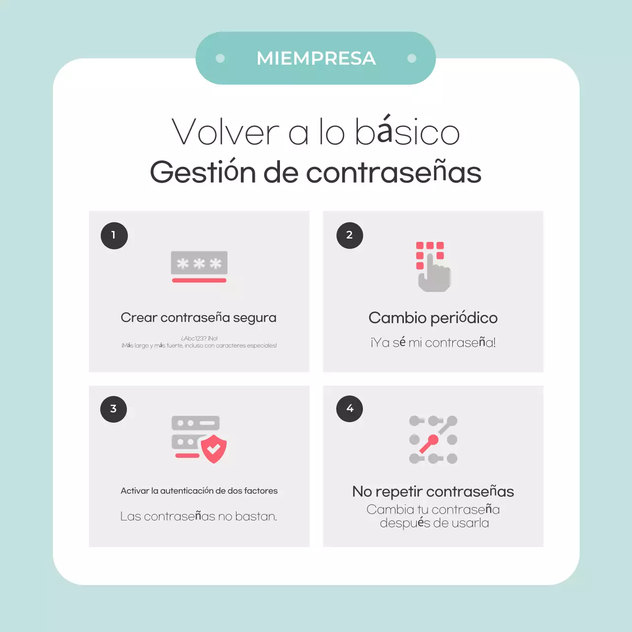Consejos de seguridad de Mint Simple