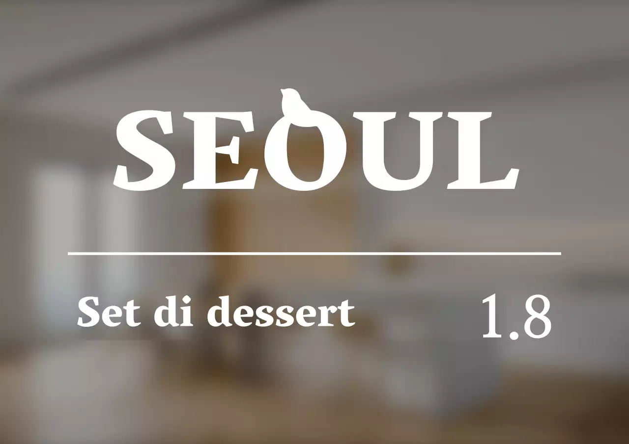 Logo di un caffè con menu in stile emozionale