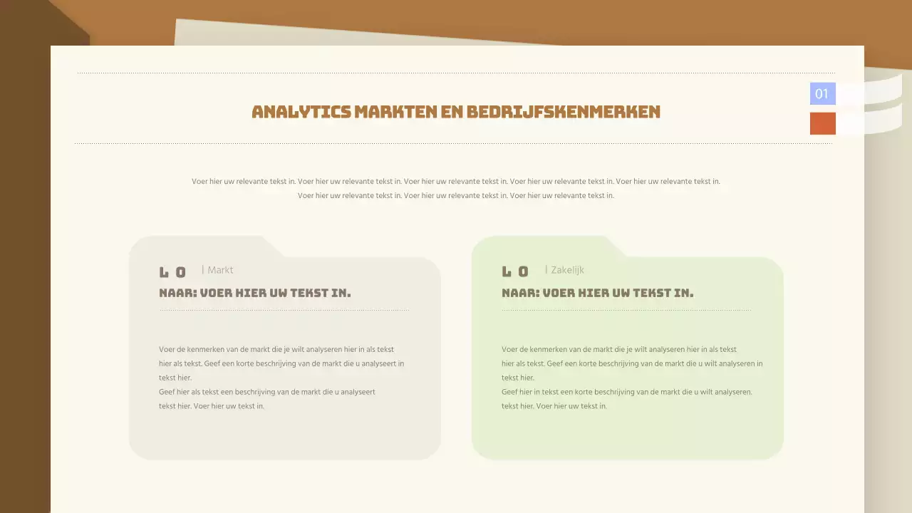 Keurig bedrijfsonderzoek in een bruine aktetas
