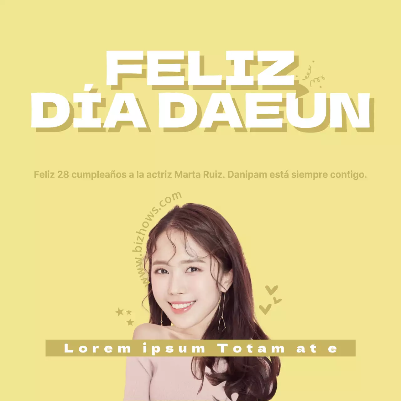 FELIZ DÍA DE DAEUN