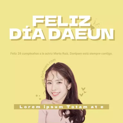 FELIZ DÍA DE DAEUN