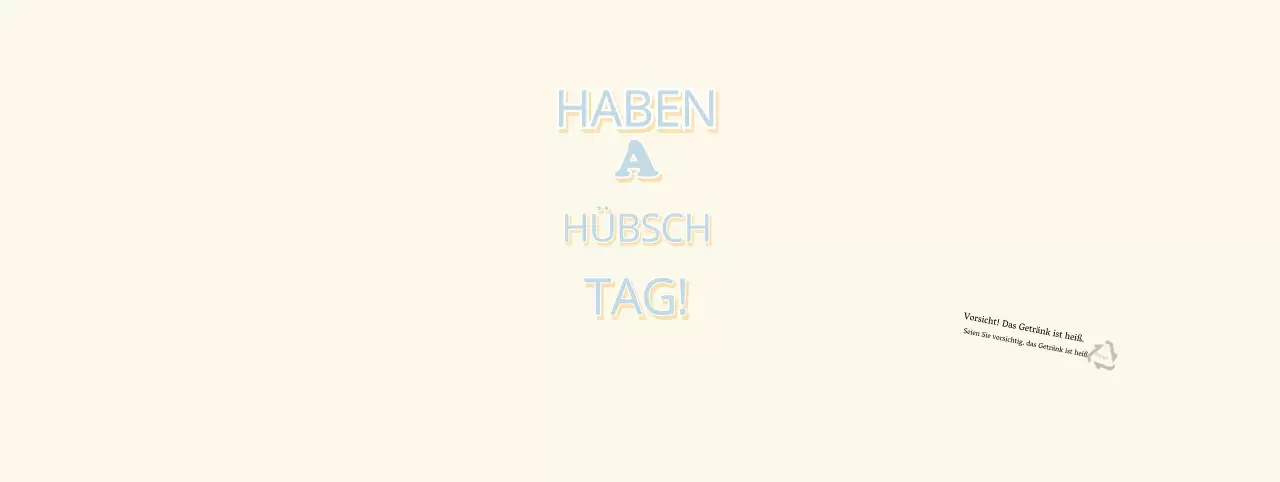 Gelb Blau Einfacher Pop-Text