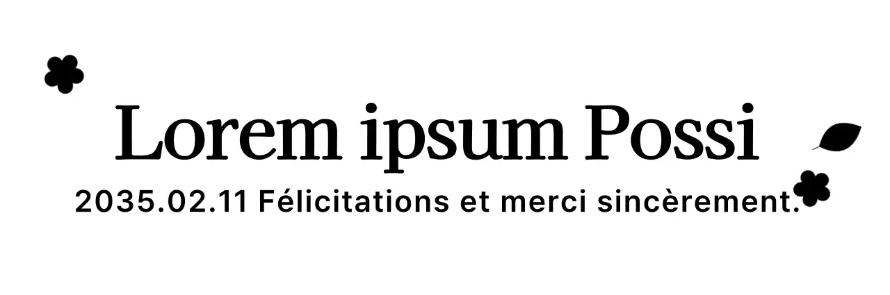 Une célébration de la fête de la pierre avec des illustrations et des textes simples de fleurs et de plantes noires.
