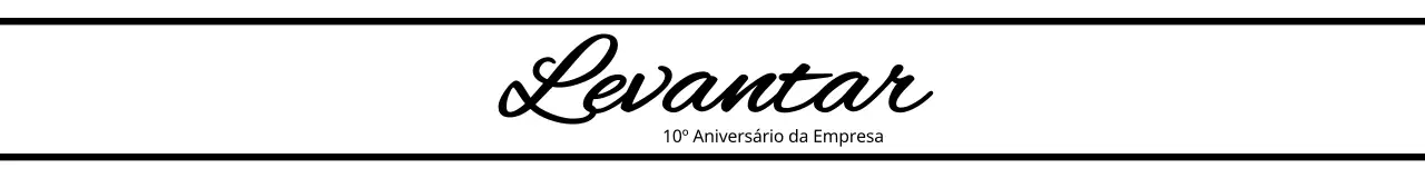 Um presente de aniversário da empresa com um design simples a preto e texto realçado