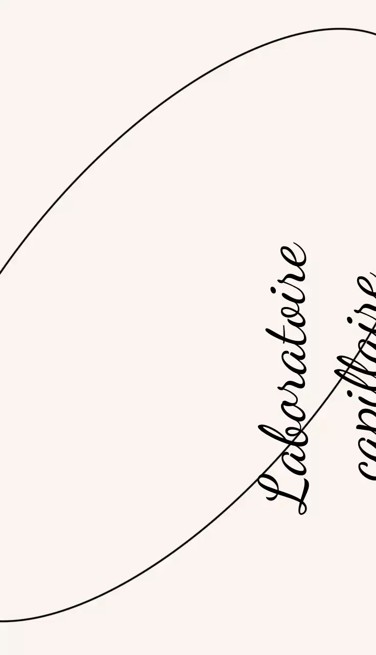 Salon de coiffure design aux lignes courbes en noir et beige clair