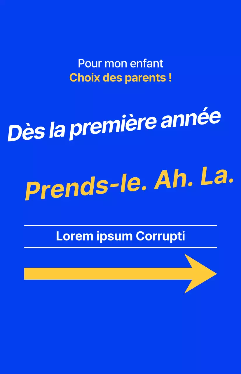 Session d'information des parents d'élèves d'une académie pour les élèves du secondaire, avec le texte surligné en bleu et des couleurs fluorescentes.
