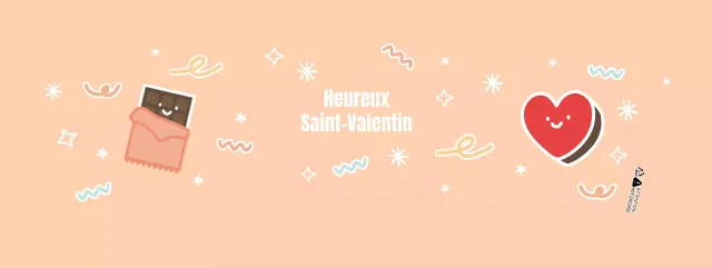 Porte-gobelets en chocolat rose pour la Saint-Valentin