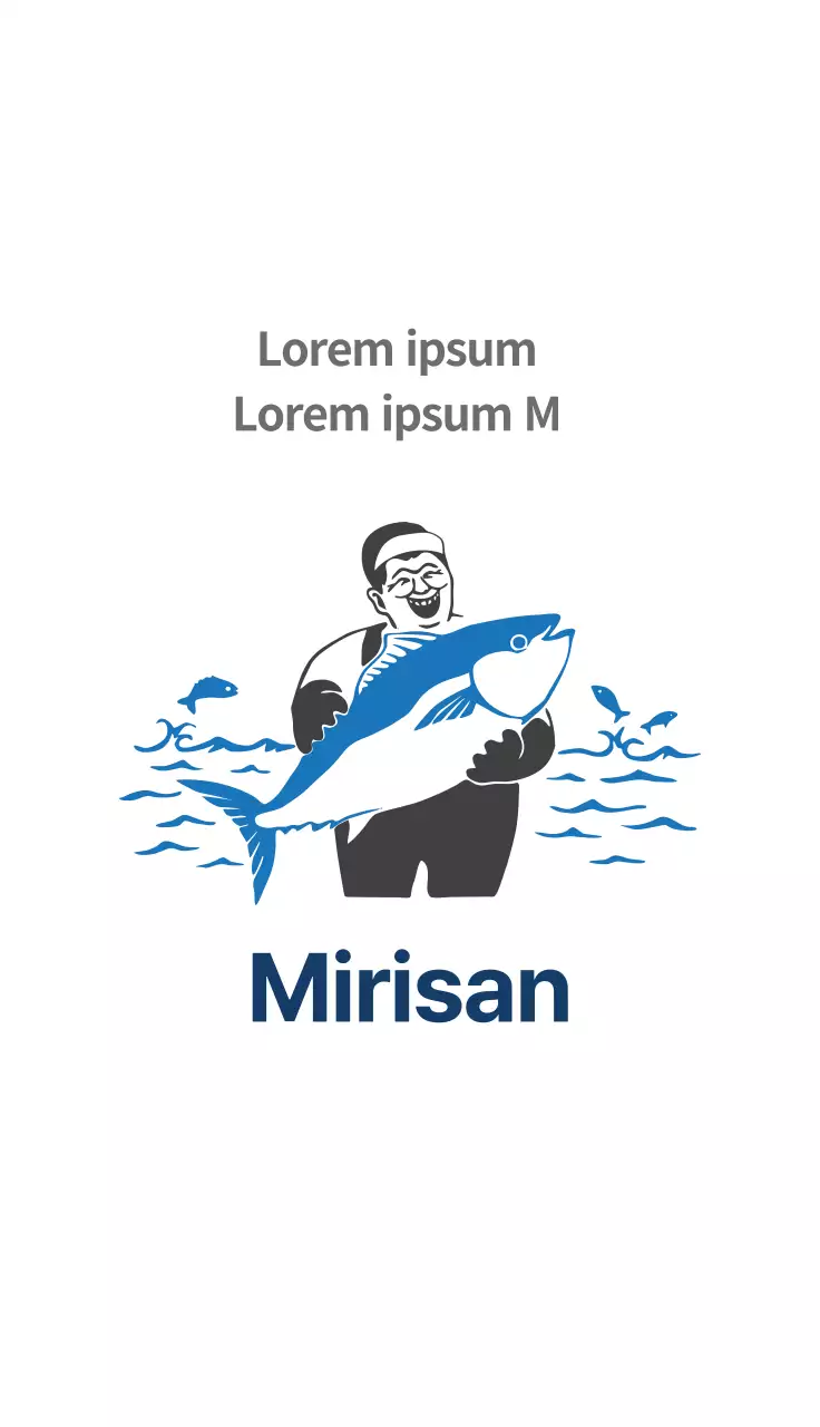 Azul Ilustración Neat Pesca