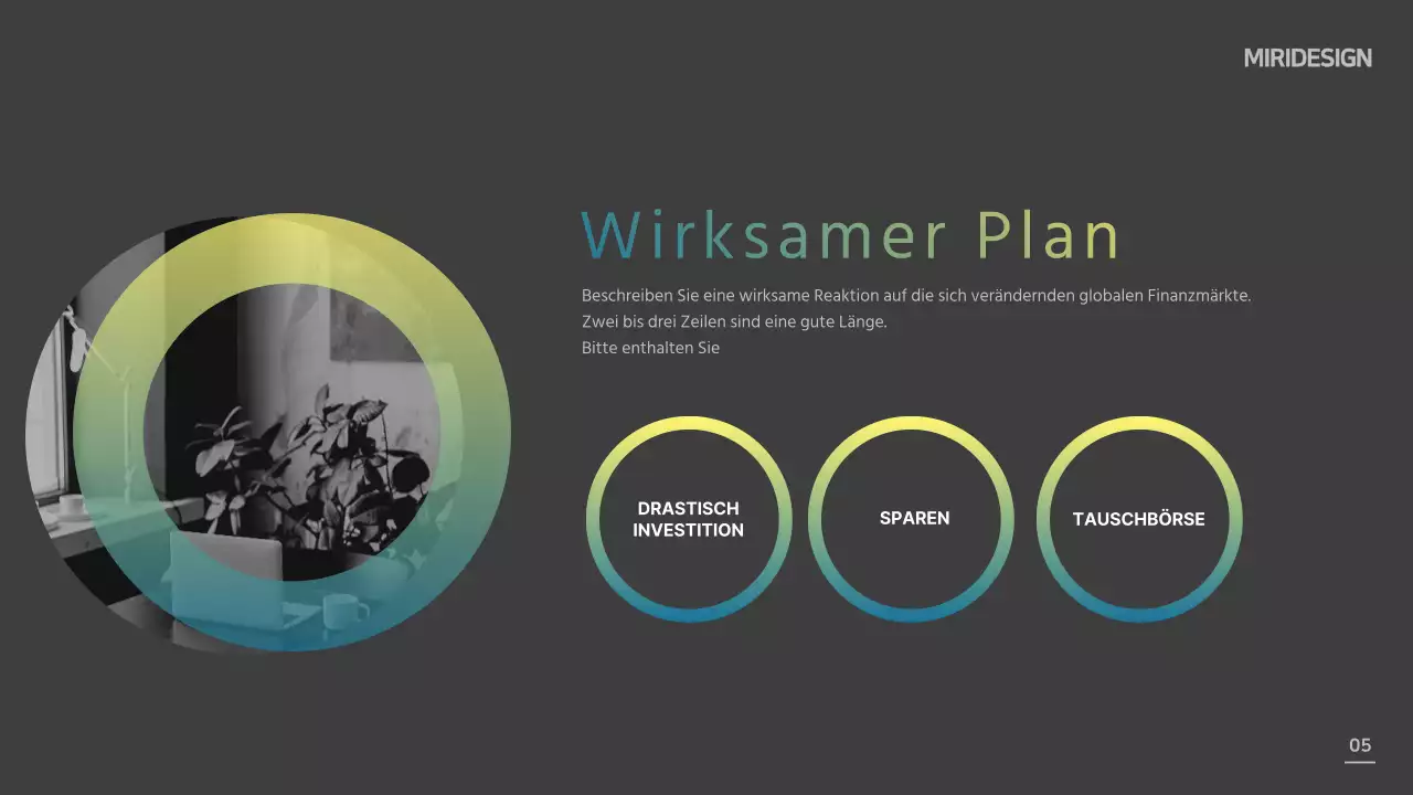 Grauer Kreis Design Vorlage