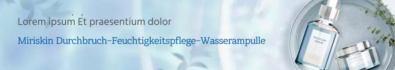 Blaues, erfrischendes Wellenkonzept für die Hautpflege