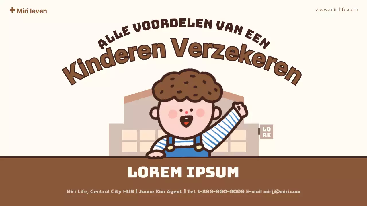 geel schattig voorstel kinderverzekering