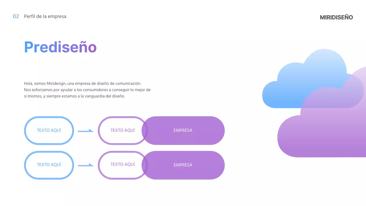 Plantilla IR Gradiente Azul Claro