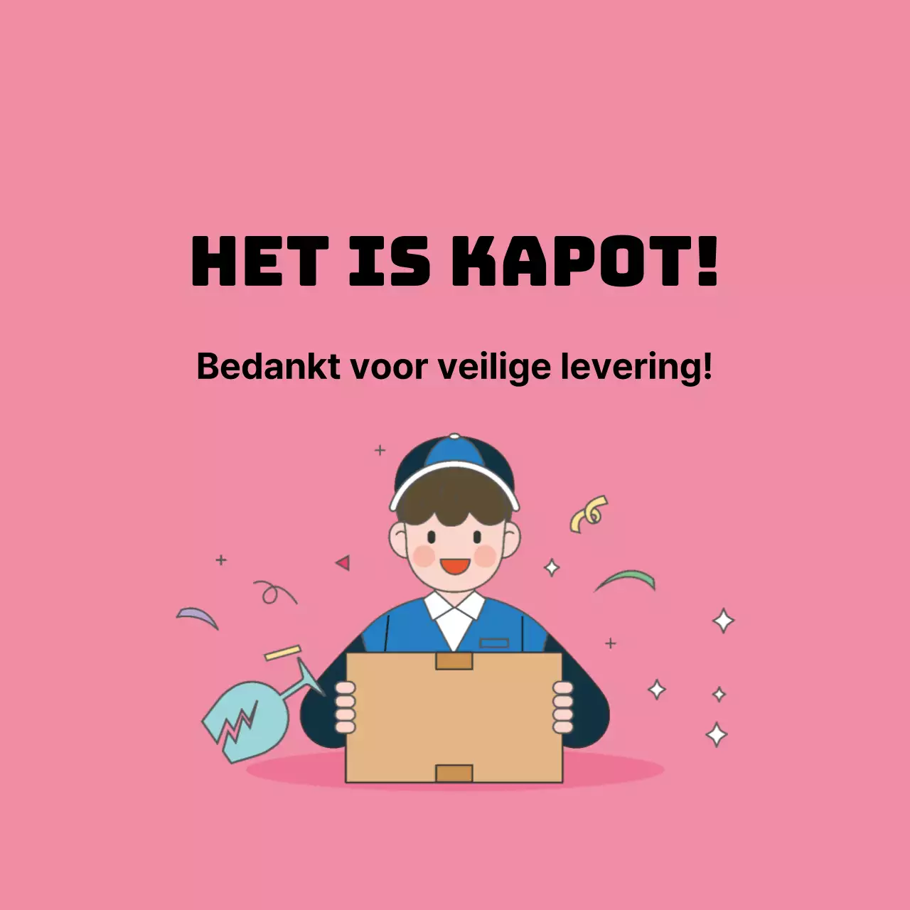 Sticker veilige verzending