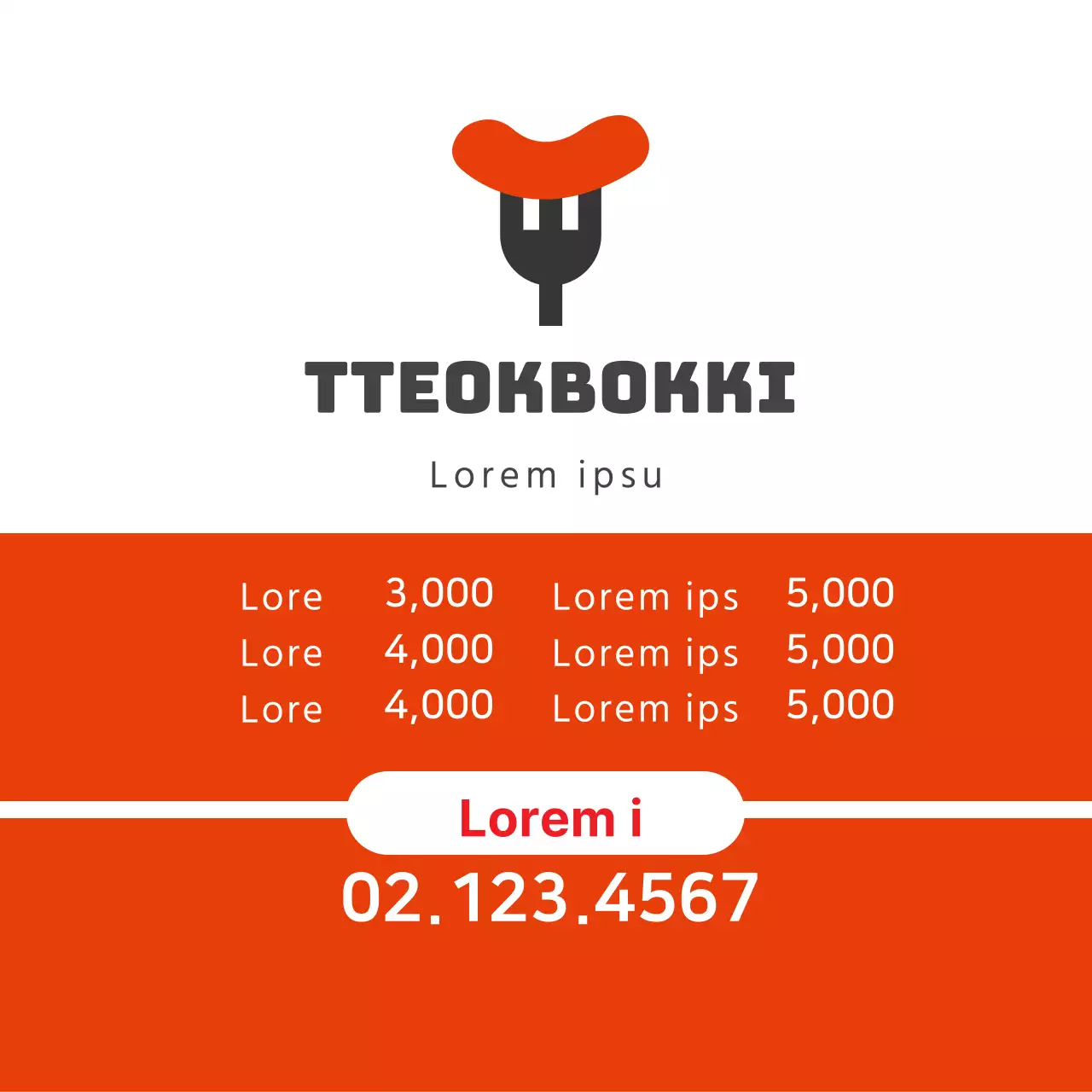 Oranje illustratie schoon restaurant hamburger promotie