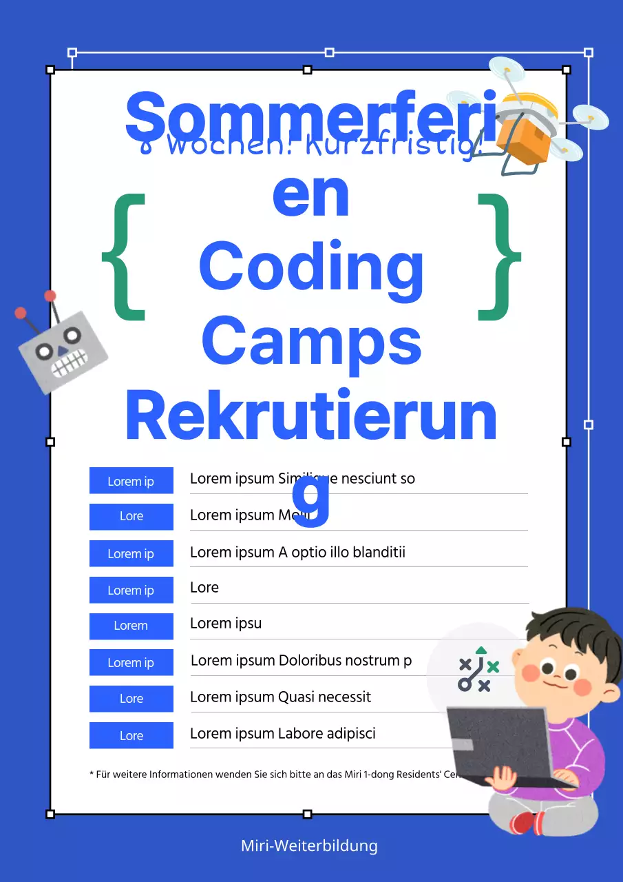 Die Sommer-Coding-Camps von IT Concepts in Blau sind jetzt für Anmeldungen geöffnet.