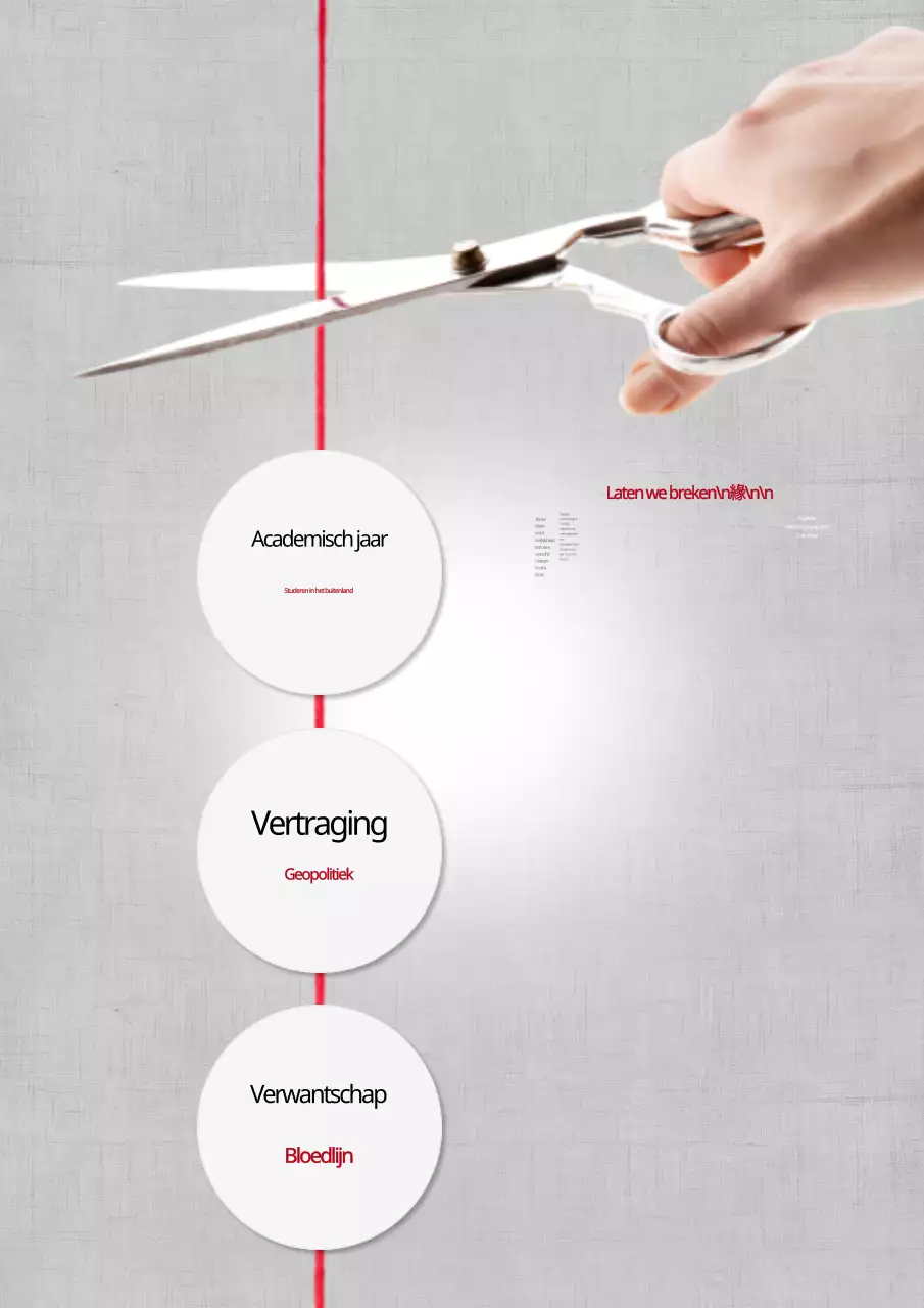 Laten we het snoer doorknippen
