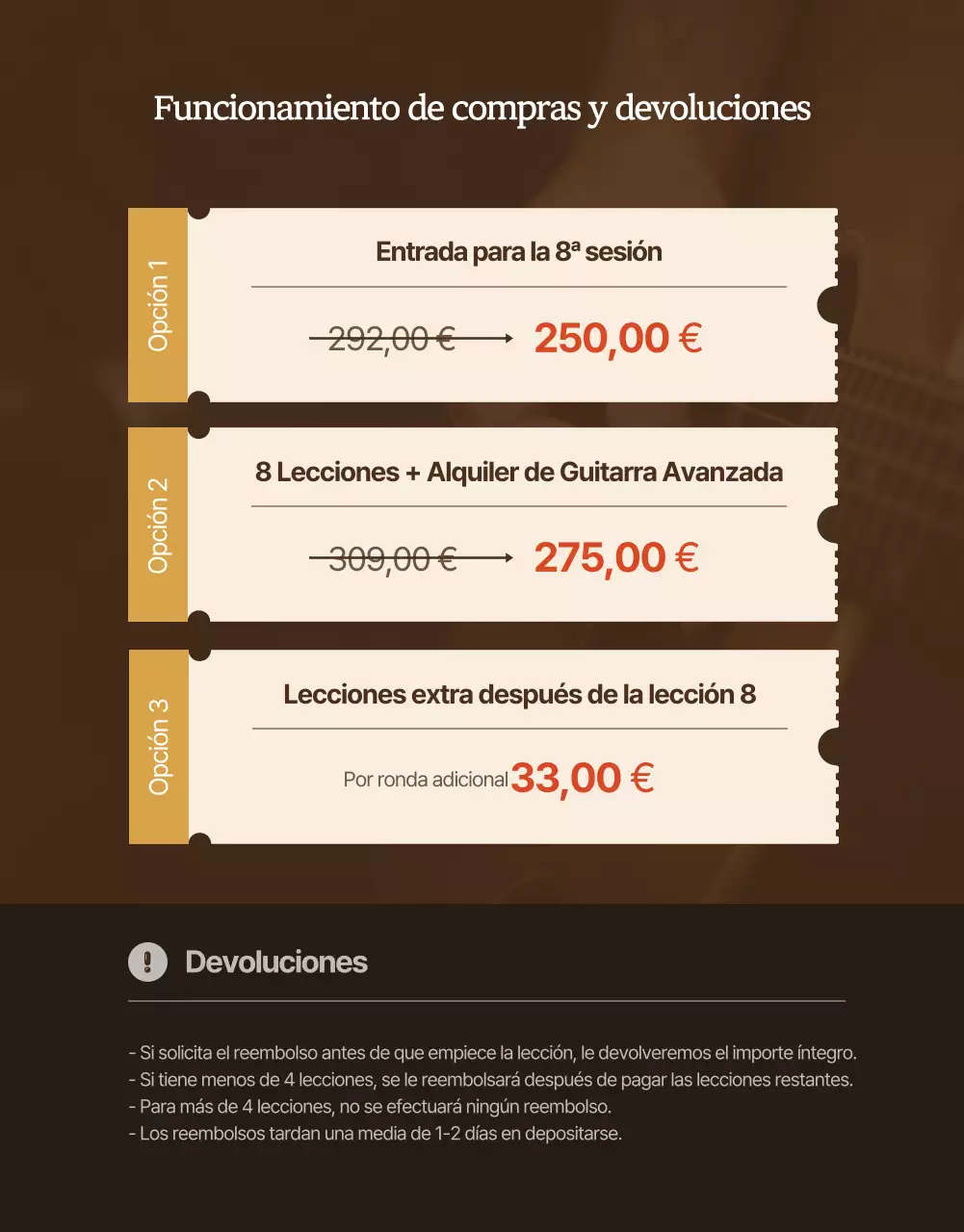 Aprende a tocar suave y emocionalmente toda la lección de guitarra detalles