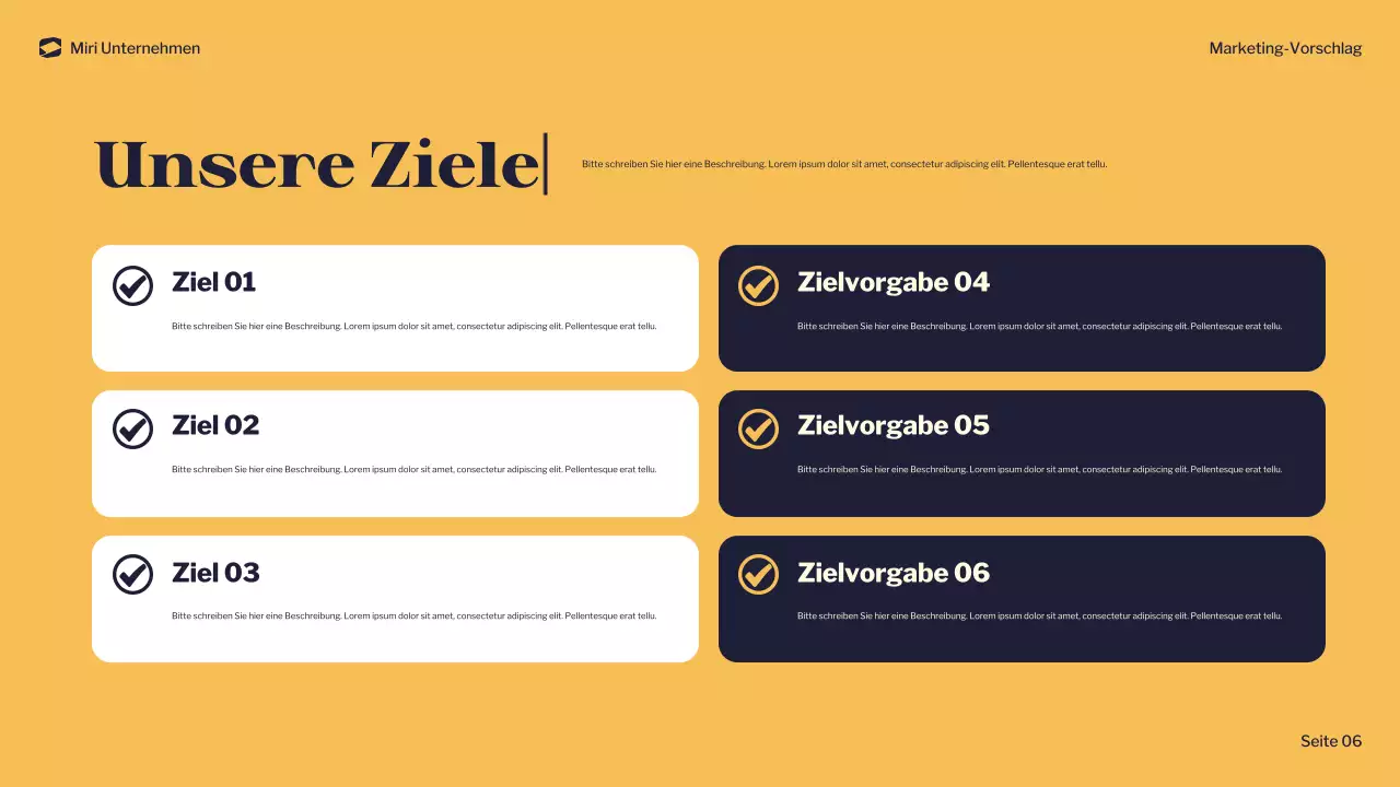 navy modern marketing document