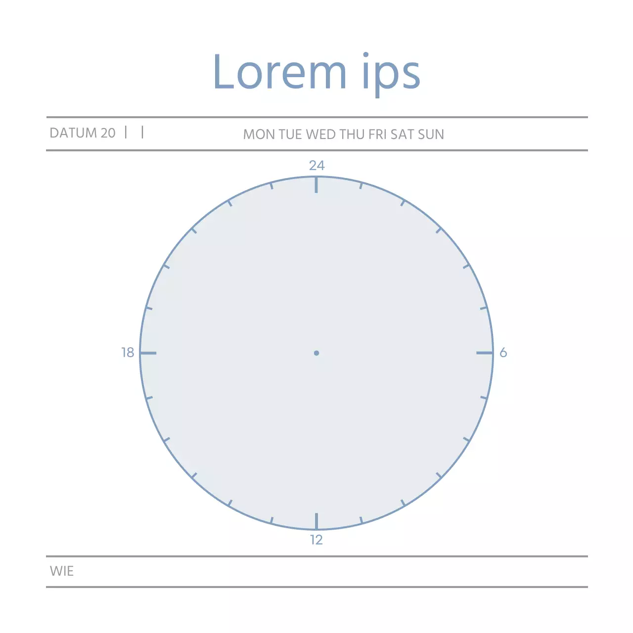 Blaue Formen Einfacher Plan