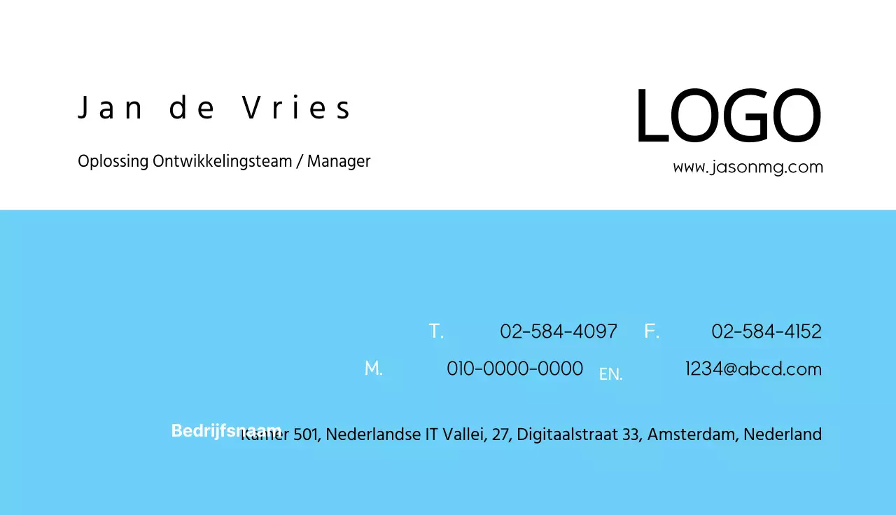 Zakelijke visitekaartjes