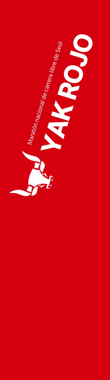 Estilo limpio en rojo y blanco para información y promoción de maratones