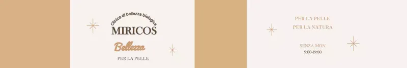 Clinica cosmetica lussuosa e luminosa in beige e oro