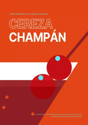 Póster pop sencillo y moderno de estilo Bauhaus en colores rojo y blanco