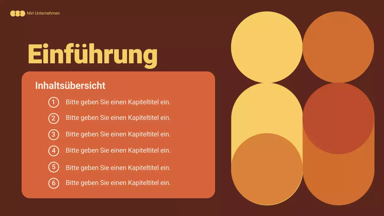 orange abstraktes Marketingdokument