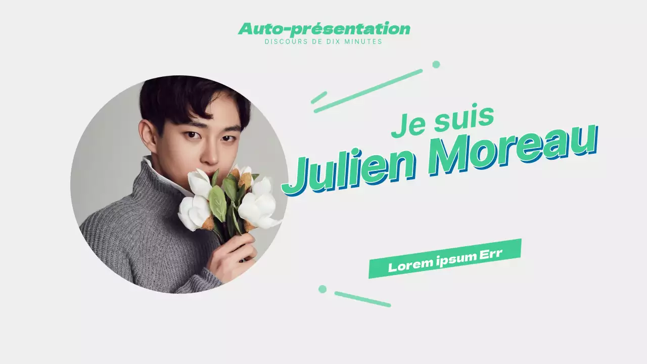 Discours de 10 minutes de Chulwoong Kim