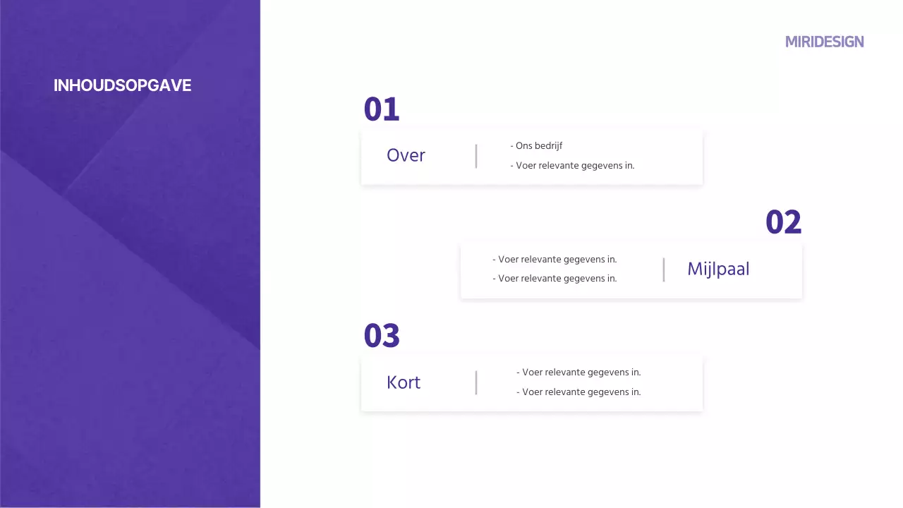 Paars getinte begeleidende brief sjabloon