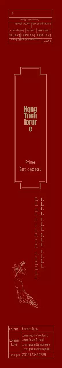 Concentré de ginseng rouge illustré Red Luxurious