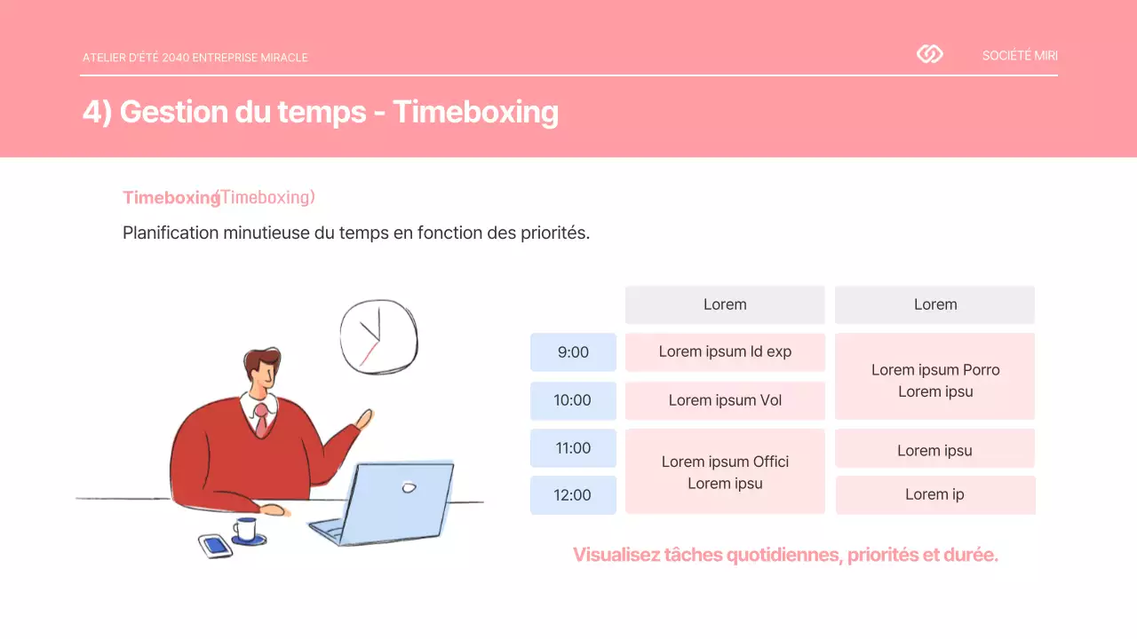 Pinkerton's Time Management Skills Presentation Workplace Training Workplace Productivity Planner Calendar