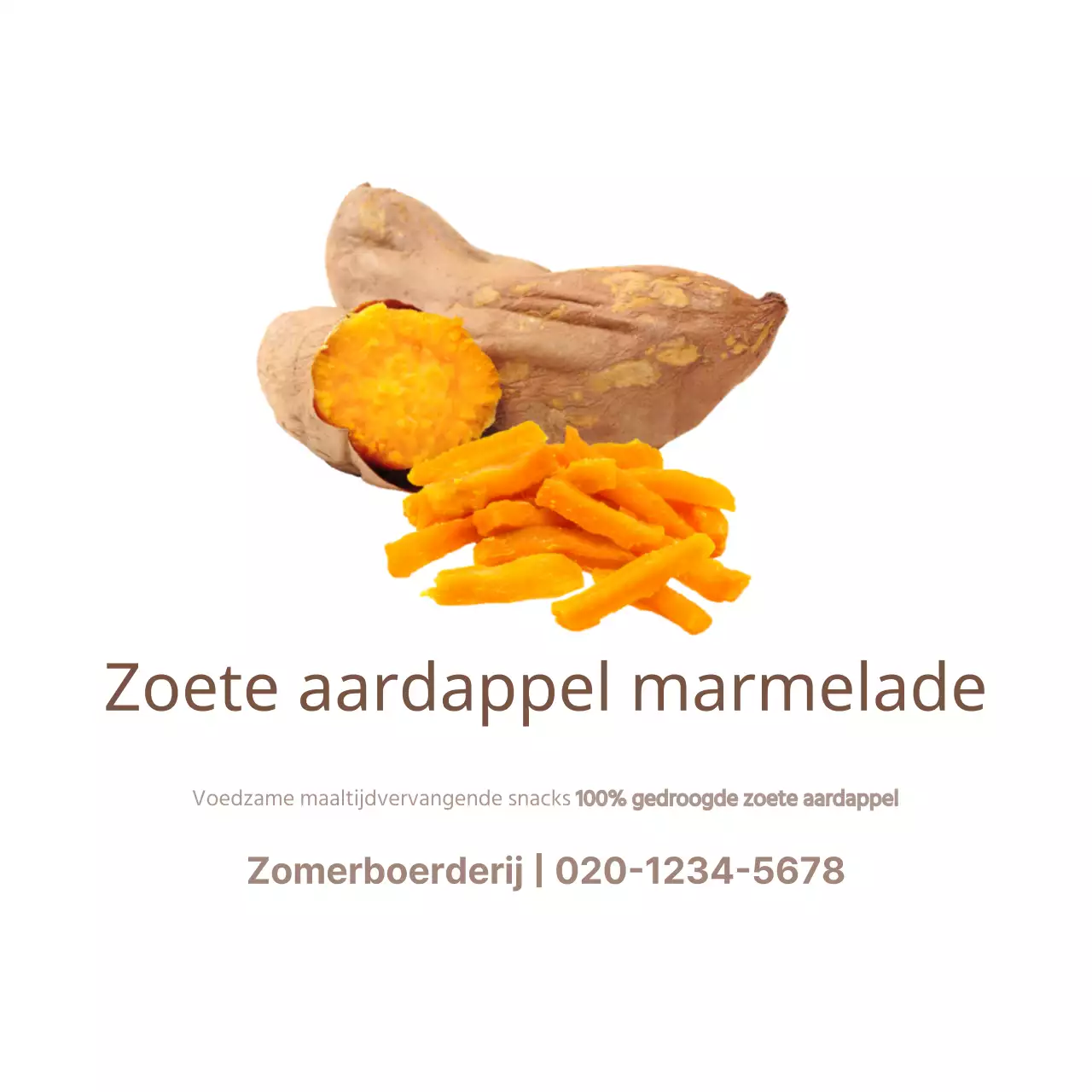 Zoete aardappel marmelade