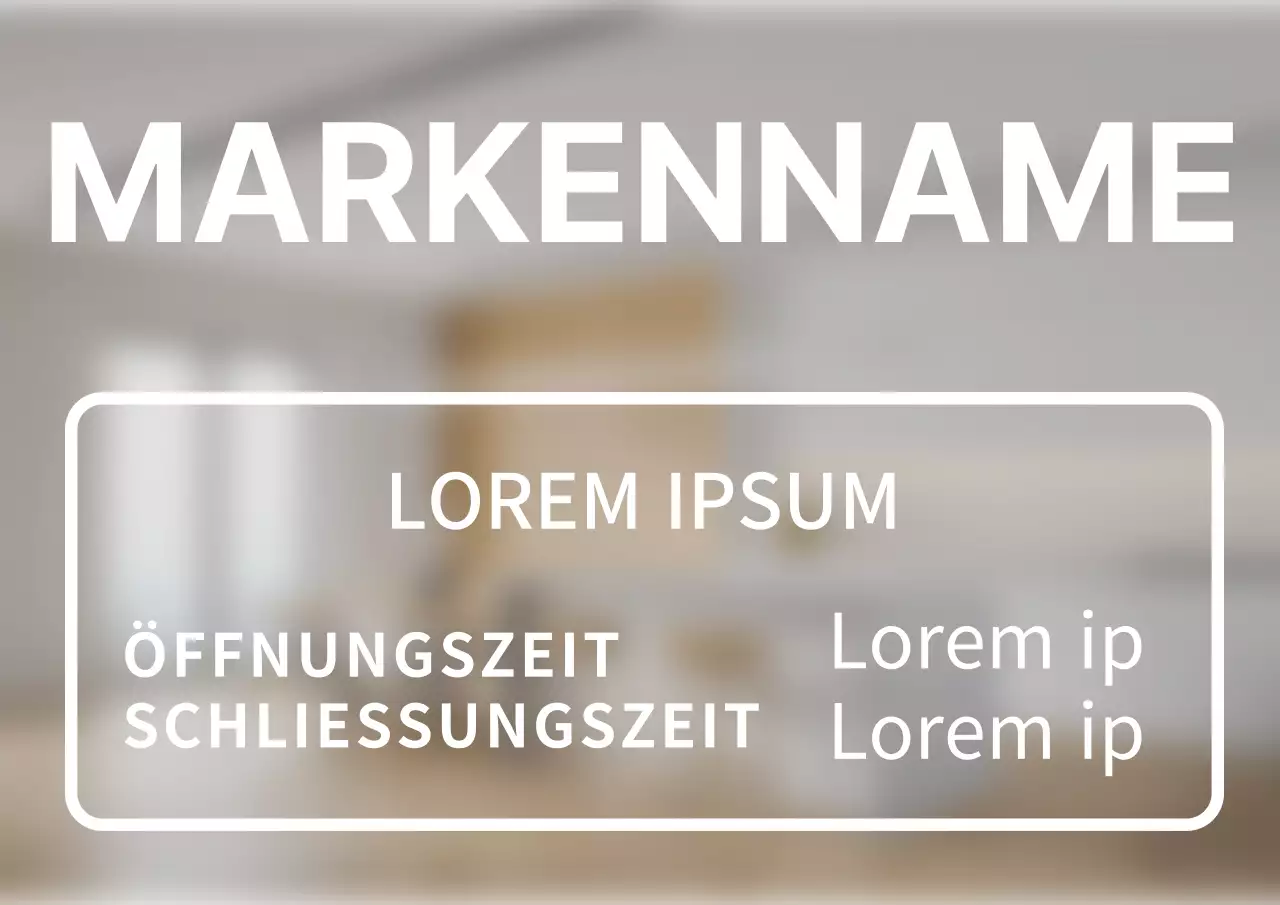 Einfaches weißes Markennamen-Beschriftungspapier