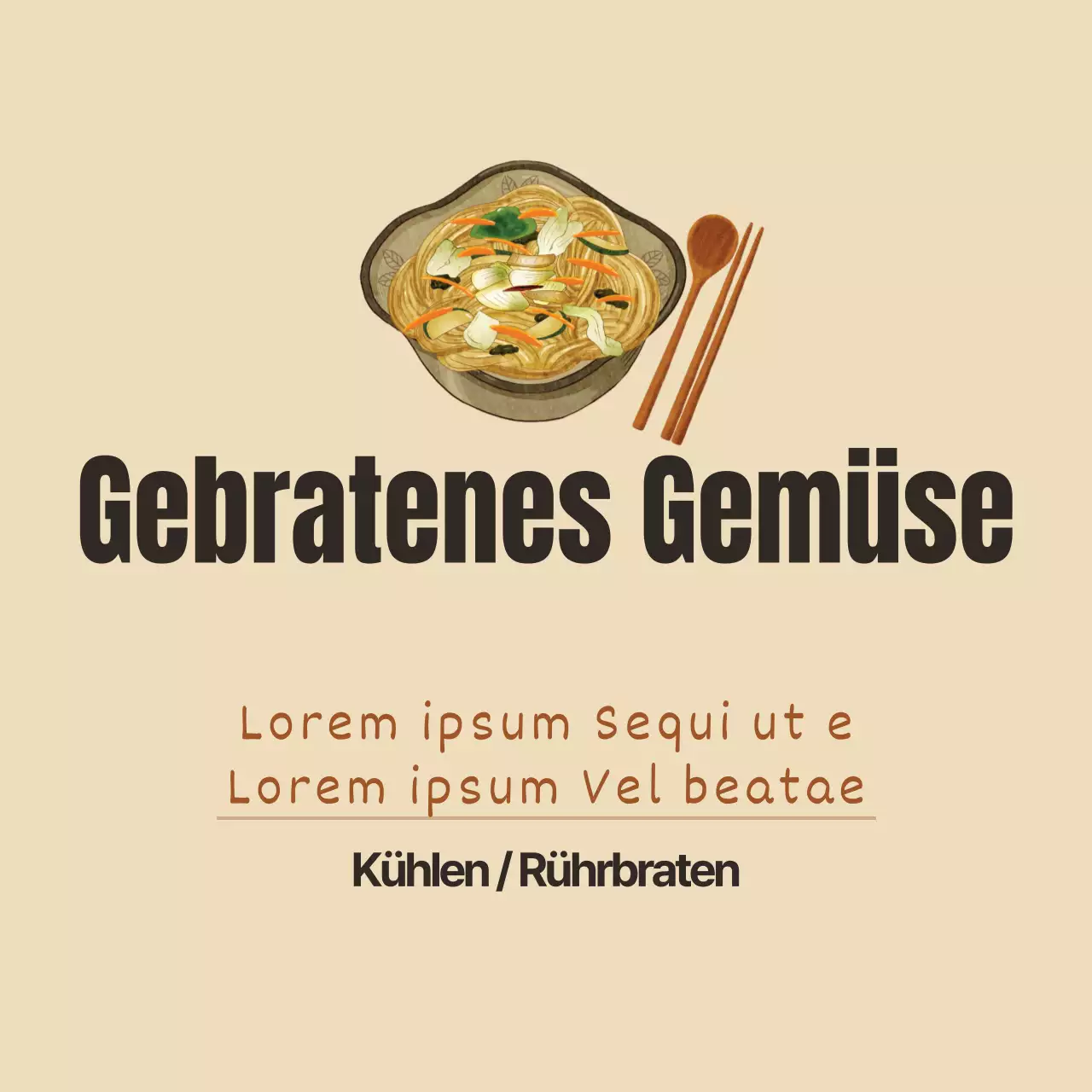 Gebratenes Gemüse